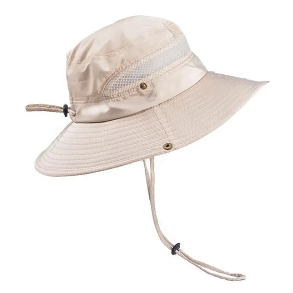 Unisex drawstring fisherman's hat