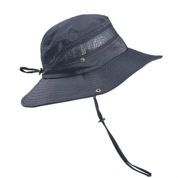 Unisex drawstring fisherman's hat