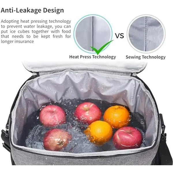15L Large capacity crossbody lunch bag