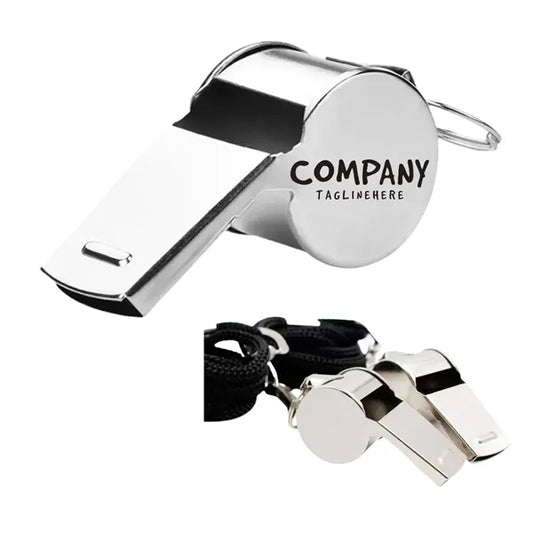 Metal Whistle With Lanyard Coaches Sports Stainless Steel