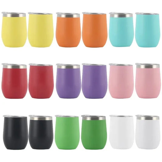 12oz/350ml Personalized Bulk Wine Tumbler With Lid