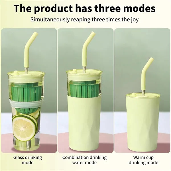 20oz Stainless Steel Tumbler with Lid and Straw