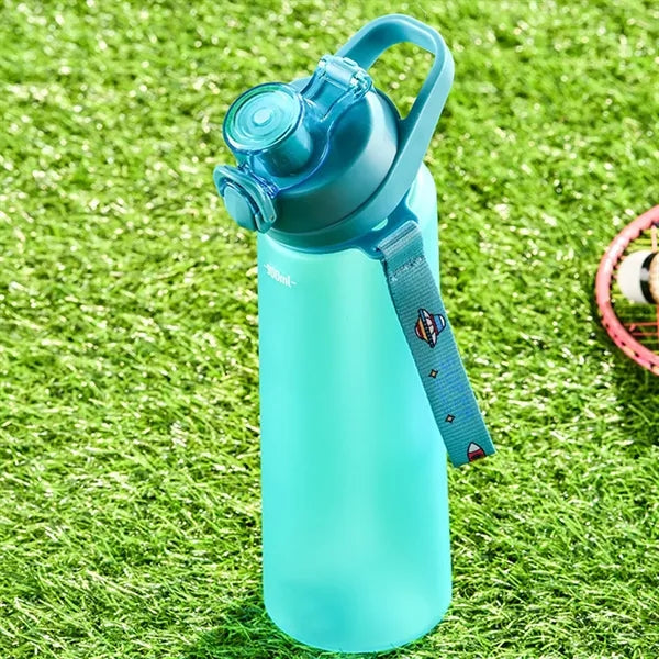 Slanted Handle Sports Water Bottle Plastic Outdoor Space Cup
