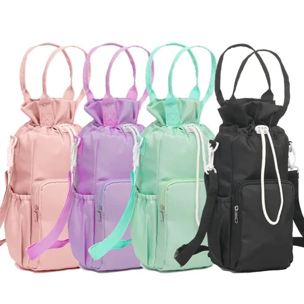 Water Bottle Carrier Bag with Phone Pocket