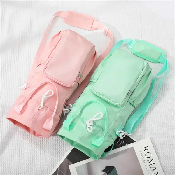 Water Bottle Carrier Bag with Phone Pocket
