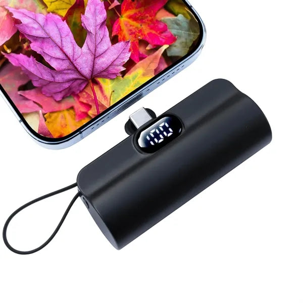 3000 mAh Capsule Power Bank with Digital Display