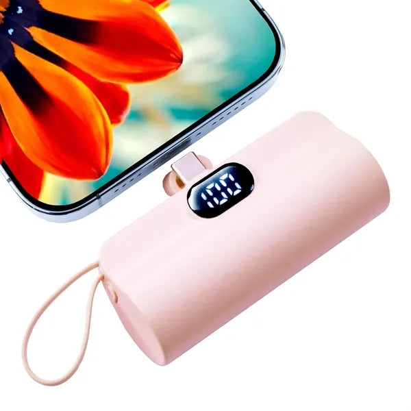 3000 mAh Capsule Power Bank with Digital Display