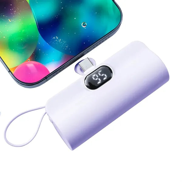 3000 mAh Capsule Power Bank with Digital Display