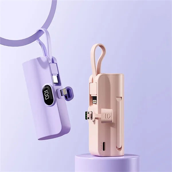 3000 mAh Capsule Power Bank with Digital Display
