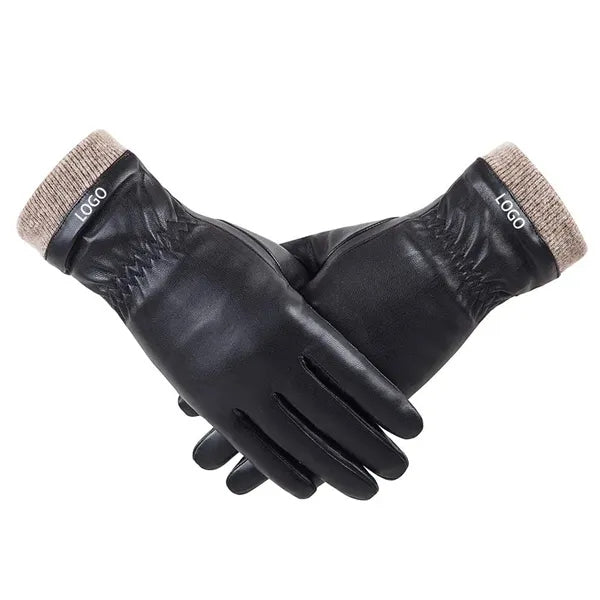 Touchscreen Winter Leather Gloves for Women