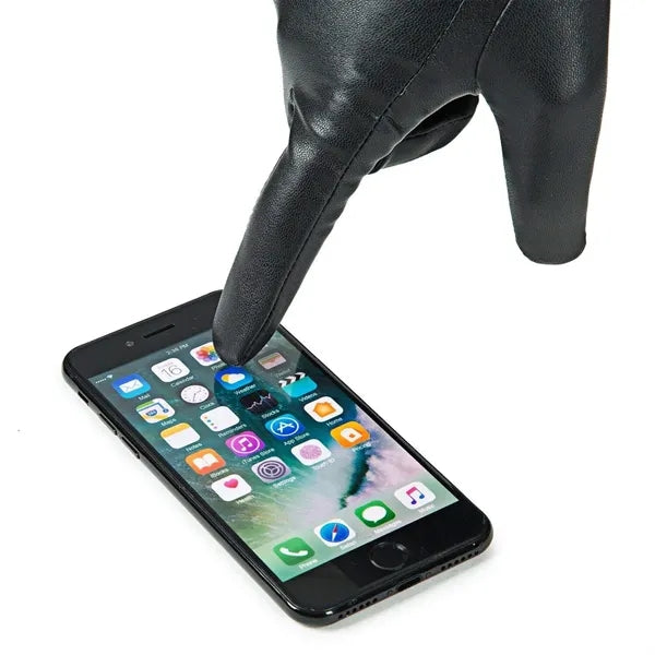 Touchscreen Winter Leather Gloves for Women
