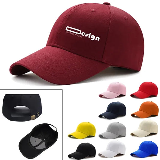 100% Cotton 6 Panel Structured Baseball Caps