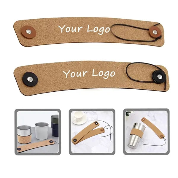 Foldable Cork Leather Cup Sleeve