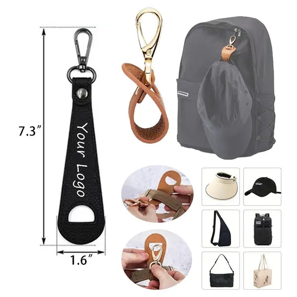 Multifunctional PU Leather Hat Clip