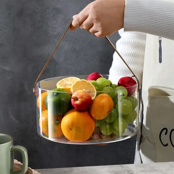 Big Clear Ice Bucket with Handle for Parties