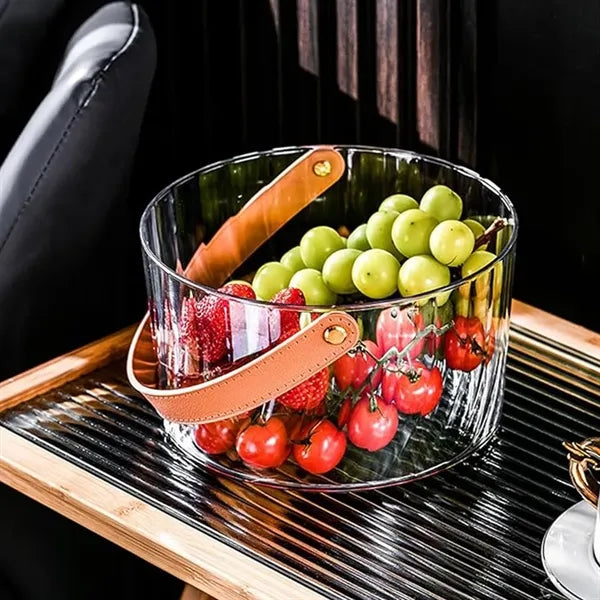 Big Clear Ice Bucket with Handle for Parties