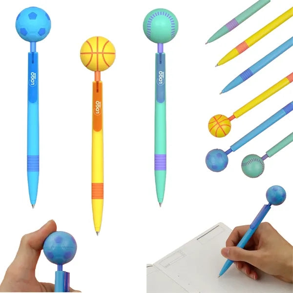 Ball shaped Rotating Relieve Stress Ballpoint Pen