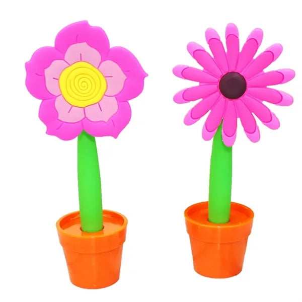 Flowers Ballpoint Pens with Mini Pot
