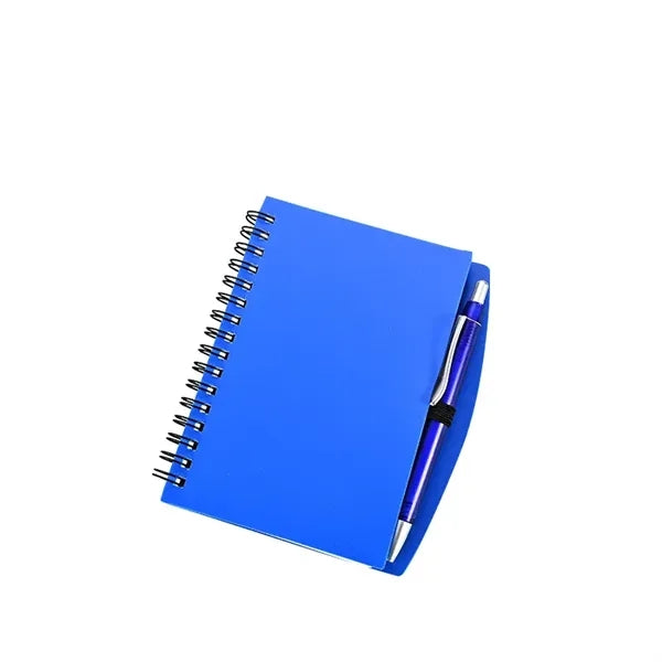 A5 PP Hardcover Spiral Notebook with Pen