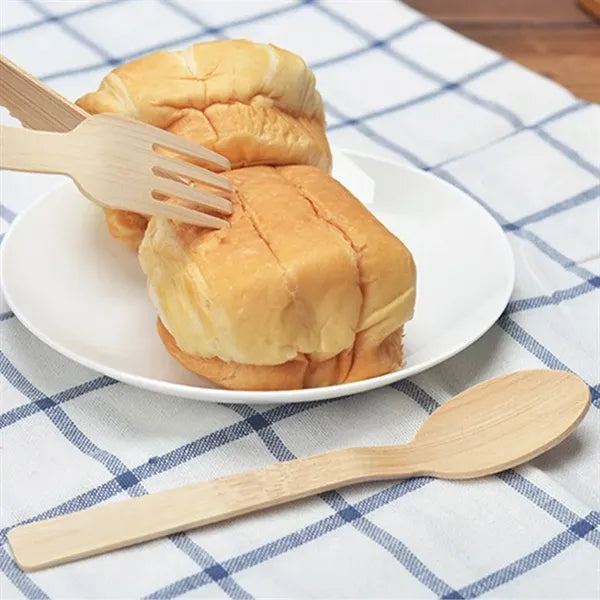 Wooden Disposable Spoon Fork Knife Eco-friendly Cutlery