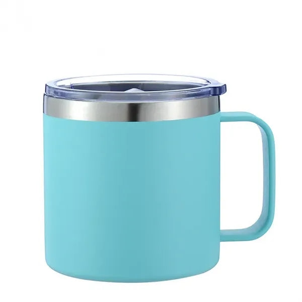 14oz Insulated Vacuum Coffee Mug with Handle