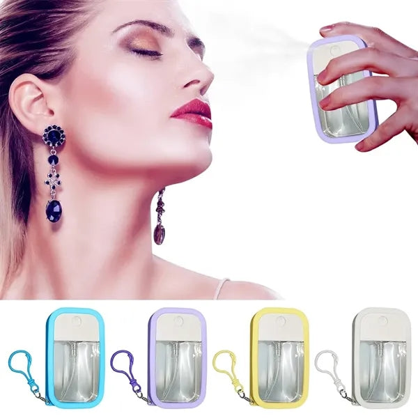 1.7OZ Portable Card Spray Empty Bottle With Keychain