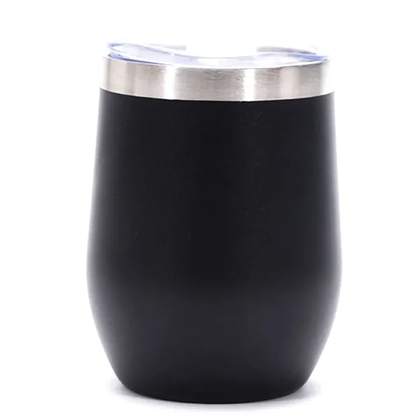 12oz Stainless Steel Wine Tumbler With Lid