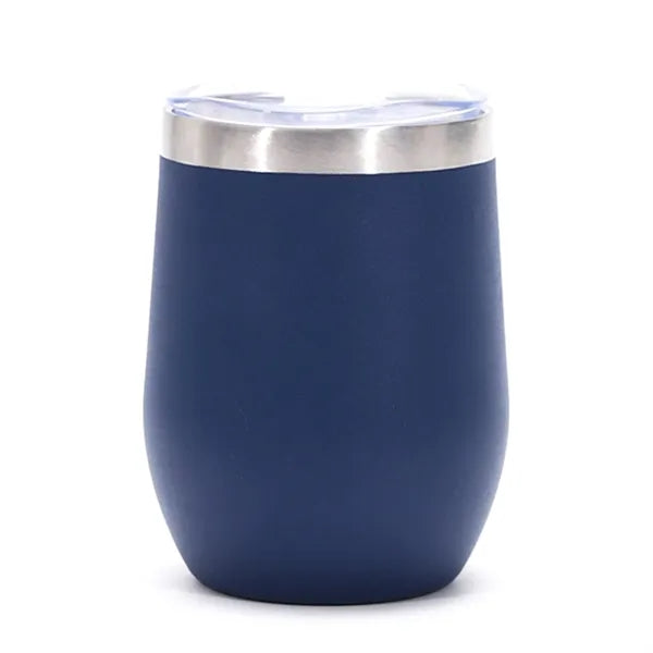 12oz Stainless Steel Wine Tumbler With Lid