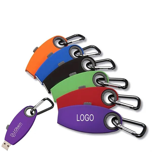 Plastic USB Drive Keychain-4GB