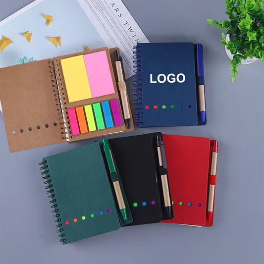 Spiral Journal with Sticky Notes & Flags