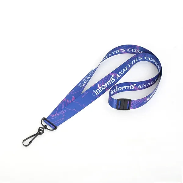 3/4" Full Color 50D RPET Lanyard - Free Air Shipping
