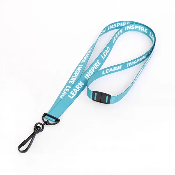 5/8" Personalizd 50D RPET Lanyard - Free Air Shipping