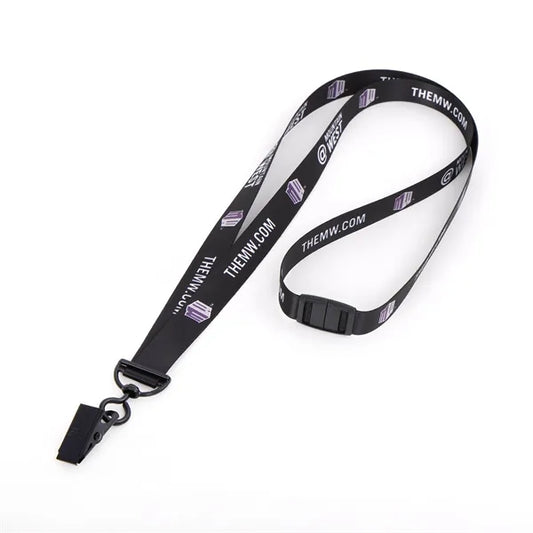 5/8" Clip Full Color 50D RPET Lanyard - Free Air Shipping