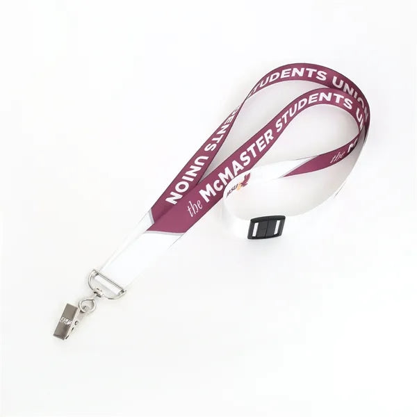 3/4" Personalizd Soft 50D RPET Lanyard - Free Air Shipping