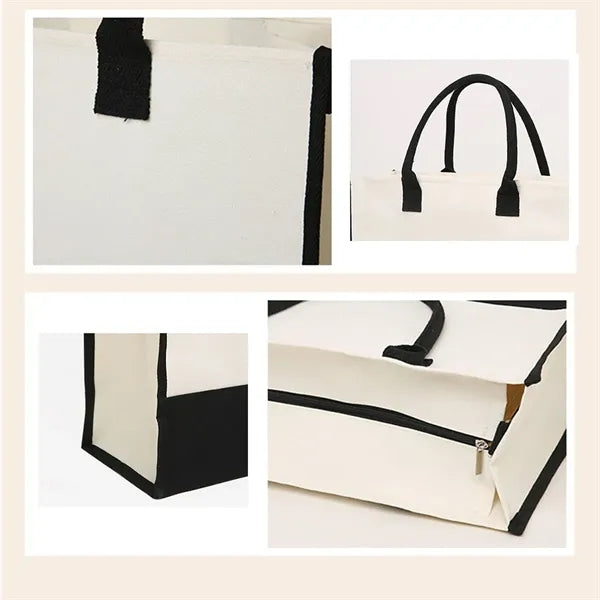 Canvas Beach Tote Bag Shopping Eco-friendly Backpack