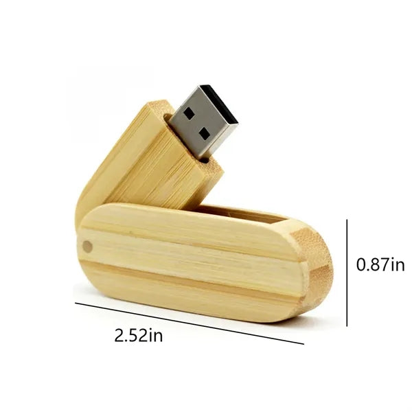 16GB Custom Logo Personalized Text Wood USB Flash Drives