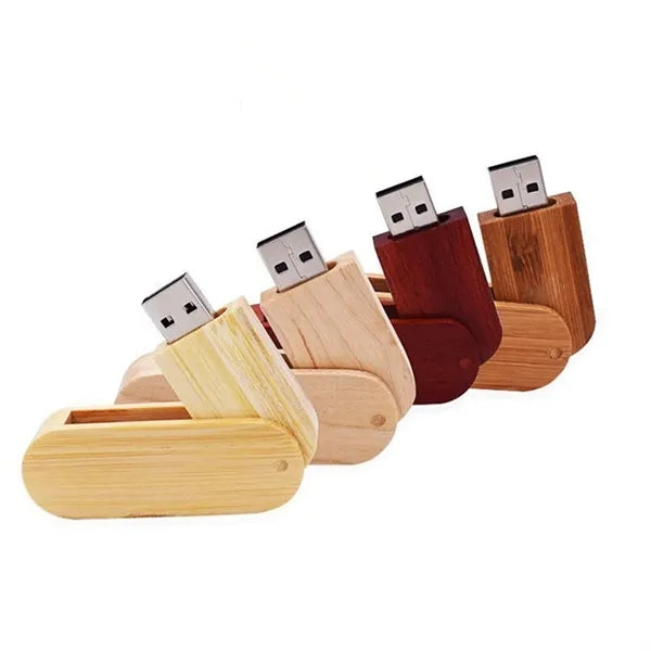 16GB Custom Logo Personalized Text Wood USB Flash Drives