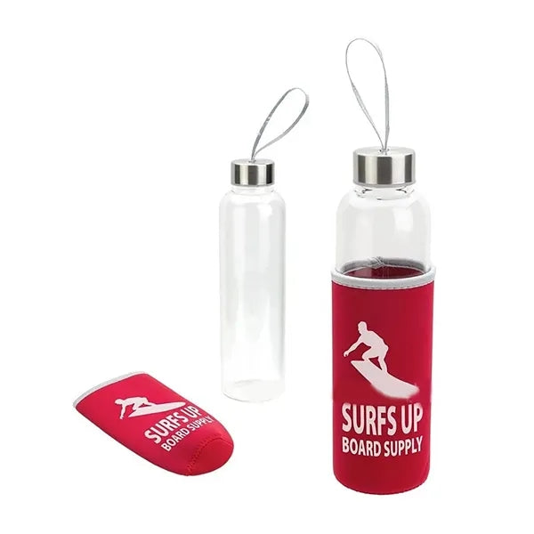 Glass Bottle With Neoprene Sleeve