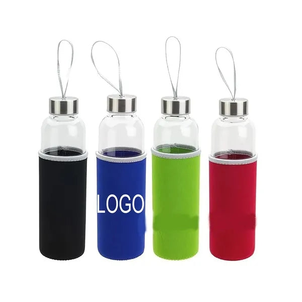 Glass Bottle With Neoprene Sleeve