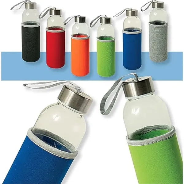 Glass Bottle With Neoprene Sleeve