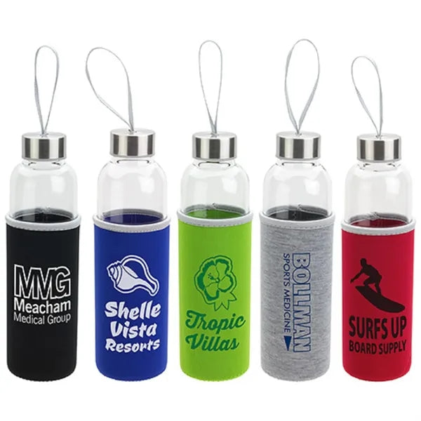 Glass Bottle With Neoprene Sleeve