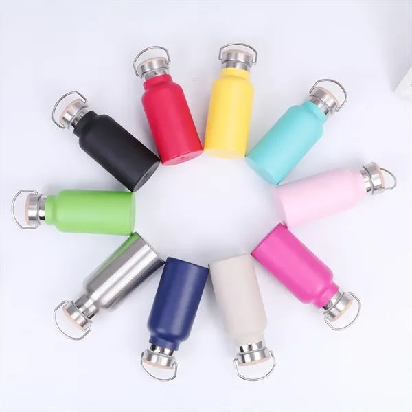 350ml Stainless Steel Vacuum Flask with Bamboo Lid