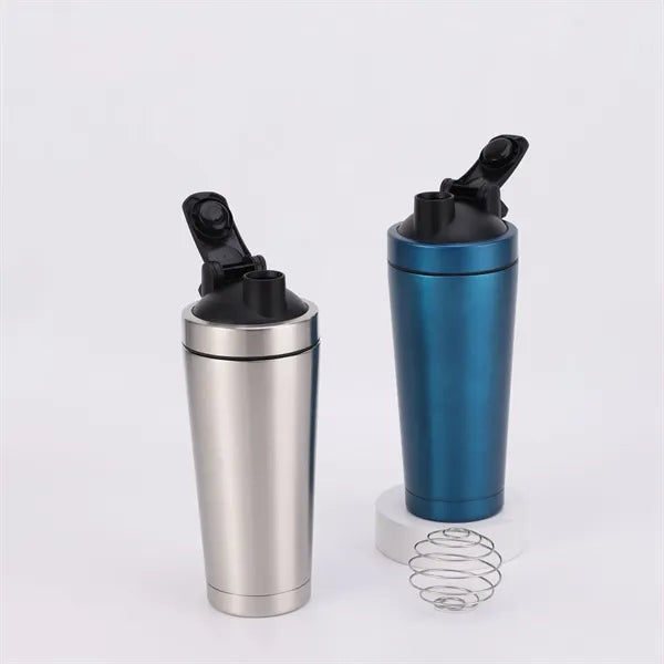 500ml Stainless Steel Protein Shaker Water Bottle with Ball