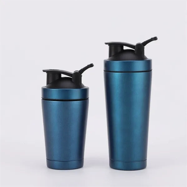 500ml Stainless Steel Protein Shaker Water Bottle with Ball