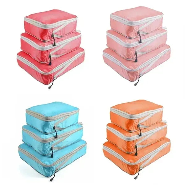 3-Piece Compact Travel Storage Bag