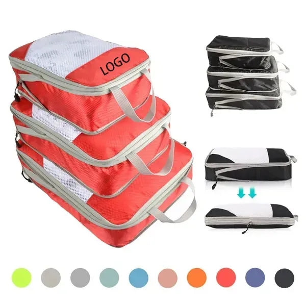 3-Piece Compact Travel Storage Bag