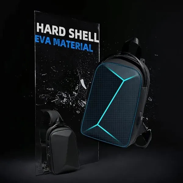 Anti-Theft Sling Backpack Hard Shell Crossbody Bag for Men