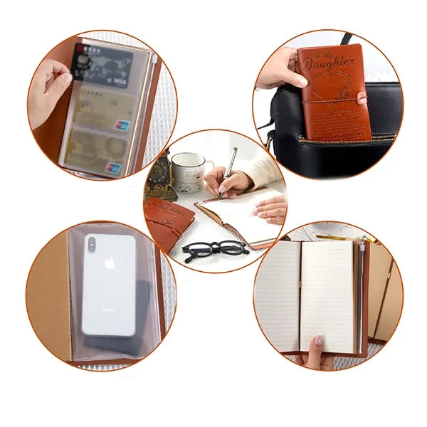 Portable PU Leather Journal Notebook