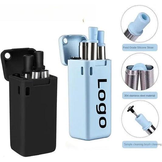 Foldable Straw With Storage Box