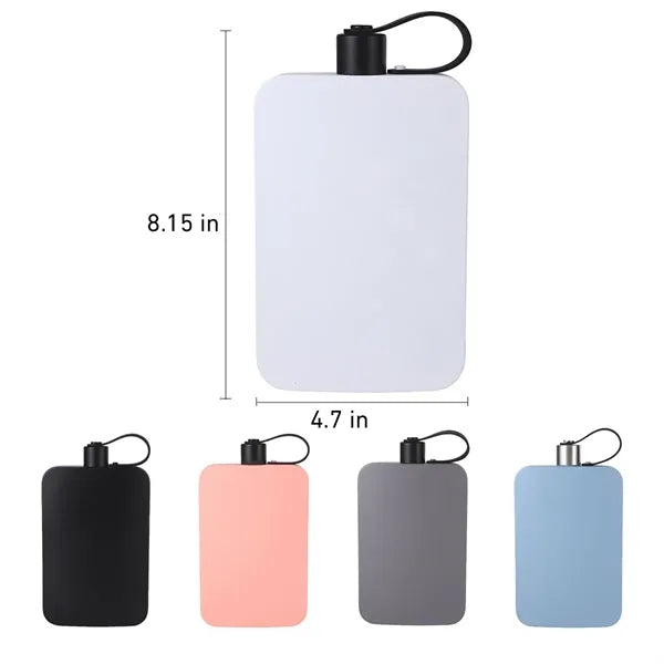Stainless Steel Flat Water Bottle
